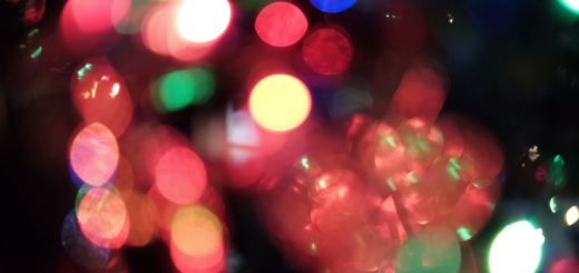 Blurred Blinking Christmas Colorful Lights Video Footage