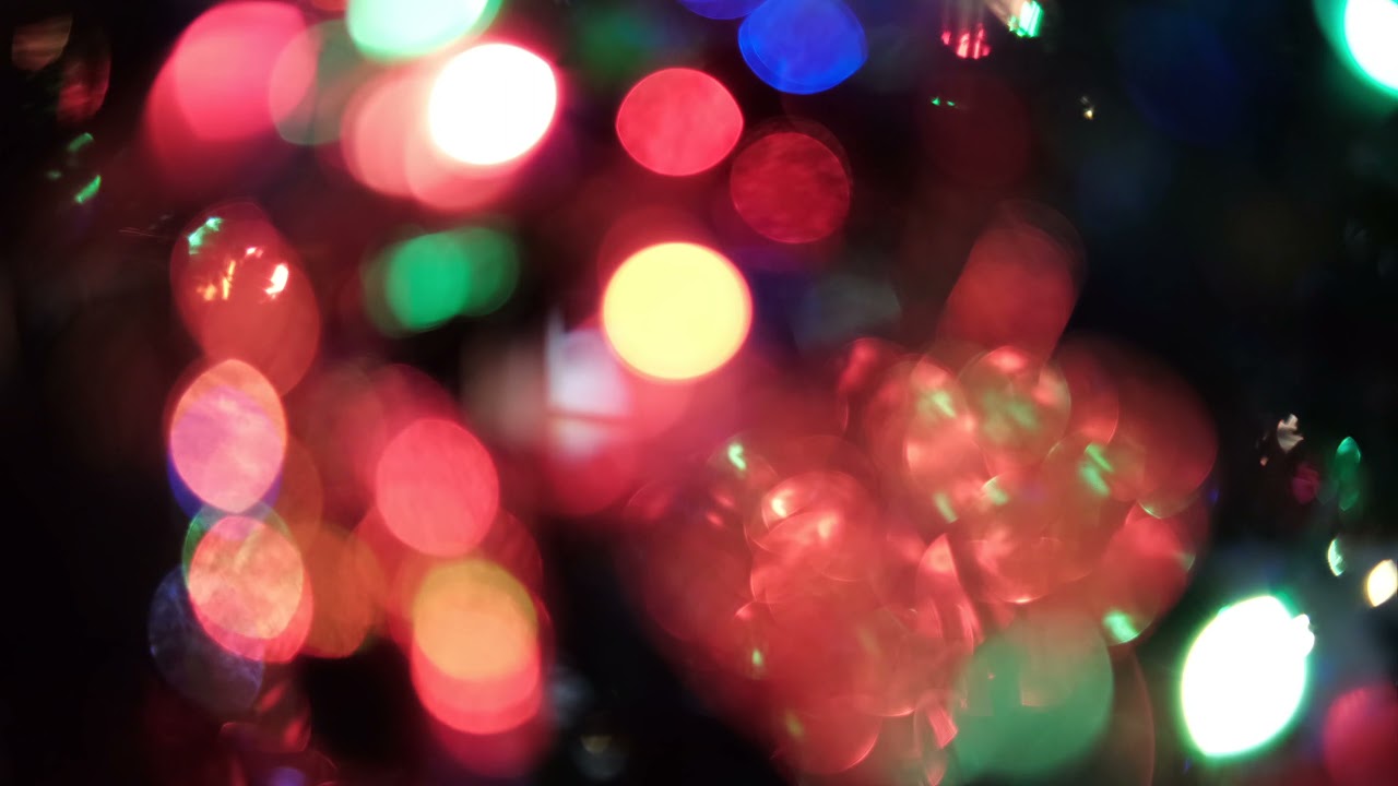 Blurred Blinking Christmas Colorful Lights Video Footage | OrangeHD