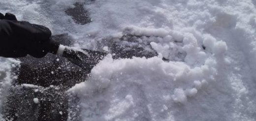 ice and snow removal from car stock video